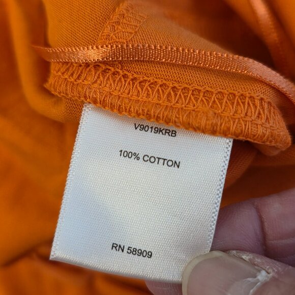 🔴 Chelsea & Violet Women's Shortall Romper Orange Adjustable Strap Medium - Picture 9 of 14